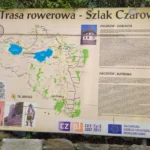 Mapa trasy rowerowej Szlak Czarownic przy Domu Kata w Paczkowie