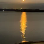 Zachód słońca nad Jeziorem Otmuchowskim